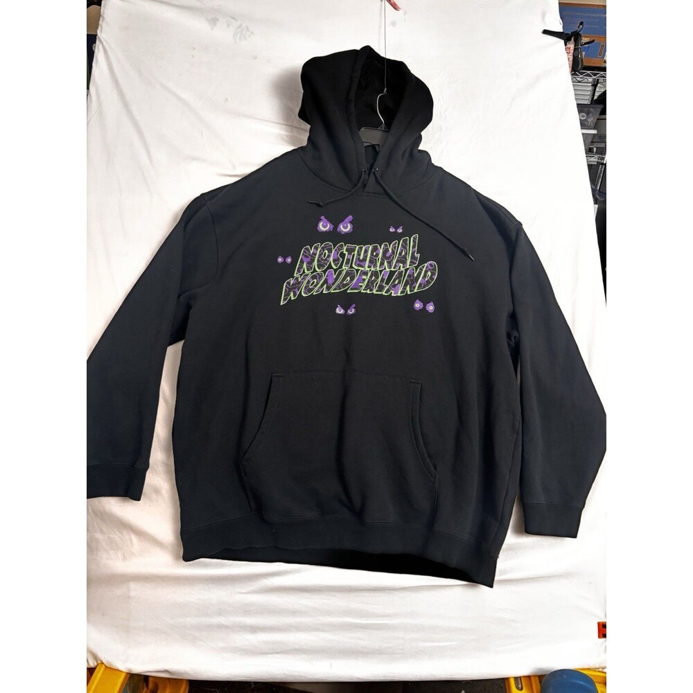 Insomniac Nocturnal Wonderland Hoodie XXXL Black Festival Rave Pullover